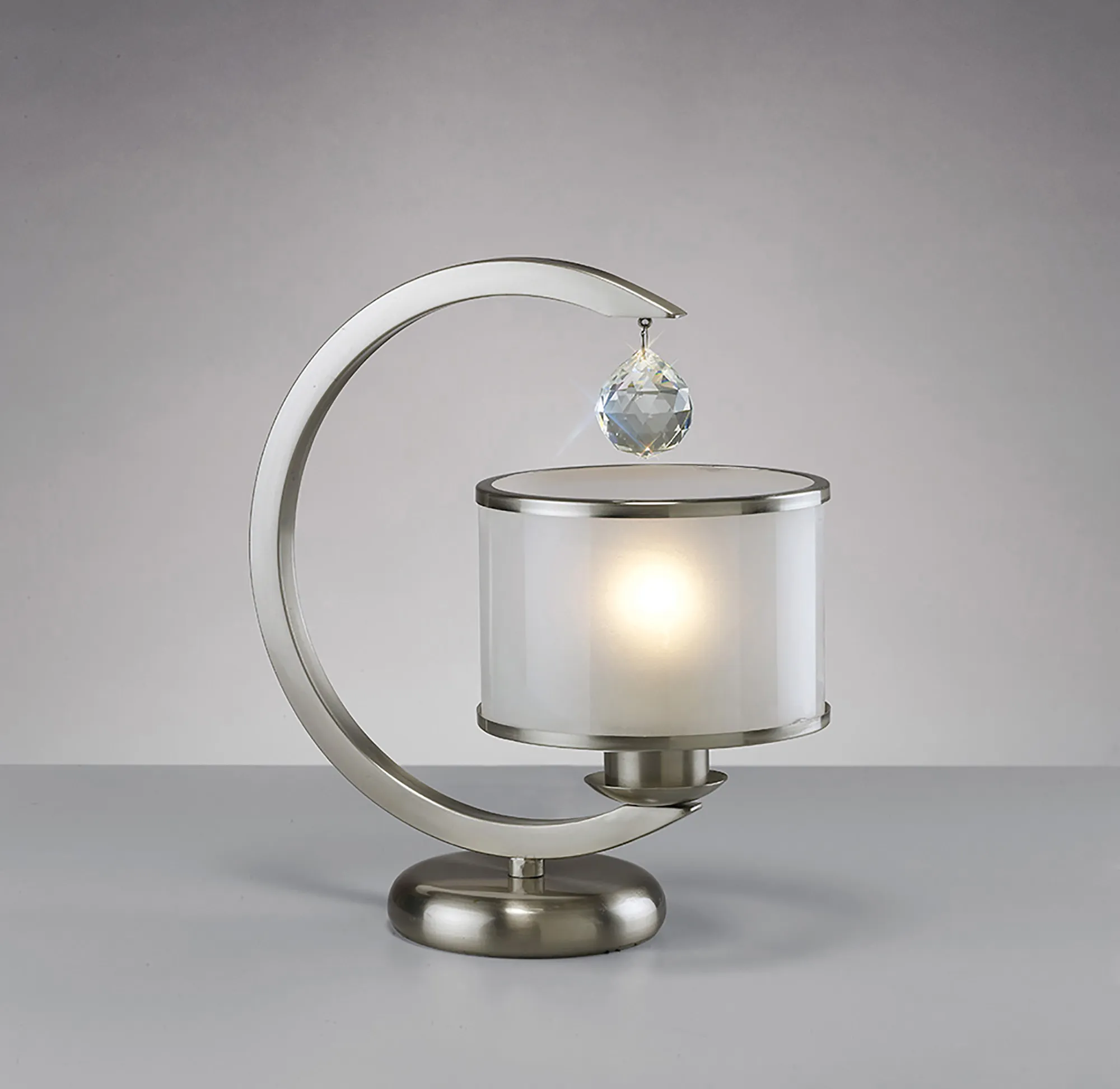 Lincoln Crystal Table Lamps Diyas Armed Table Lamps